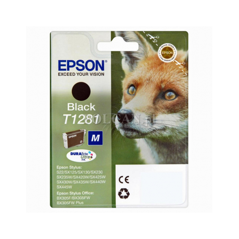 Tusz Epson T1281 do Stylus S22, SX-125/130/230/235W/420W | 5,9ml | black C13T12814012