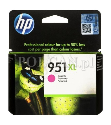 Tusz HP 951XL do Officejet Pro 8100/8600/8610/8620 | 1 500 str. | magenta CN047AE