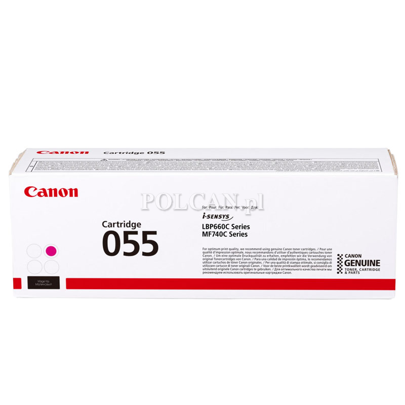 Toner Canon CRG055M do  i-SENSYS MF742Cdw/MF744Cdw | 2100 str. | Magenta  3014C002