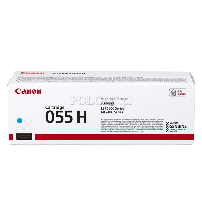 Toner Canon CRG055HC do  i-SENSYS MF742Cdw/MF744Cdw | 5900 str. | Cyan 3019C002
