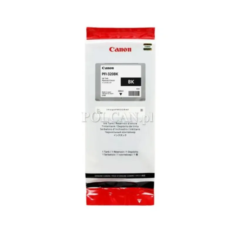Tusz Canon PFI-320BKdo imagePROGRAF TM-200/TM205/TM300 | 300 ml | black 2890C001
