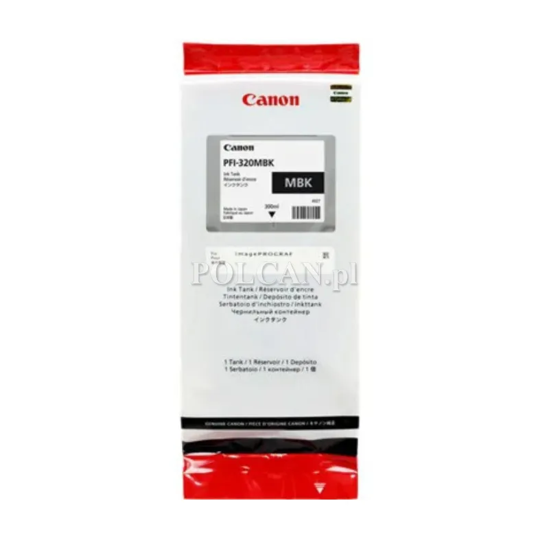 Tusz Canon PFI-320MBK do imagePROGRAF TM-200/TM205/TM300 | 300 ml | matte black 2889C001