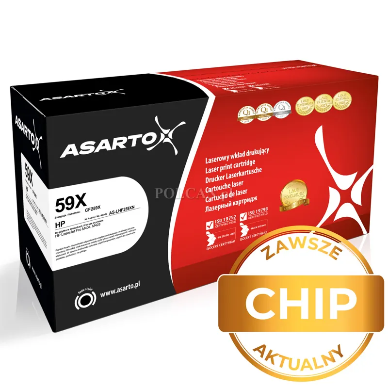 Toner Asarto do HP 59X | CF259X | 10000 str. | black | AKTUALNY CHIP AS-LHF259XN