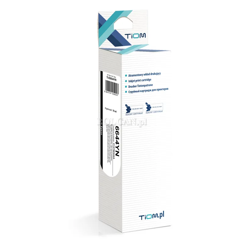 Tusz Tiom do Epson 6644YN | C13T66444A | 4500 str. | yellow Ti-E6644YN