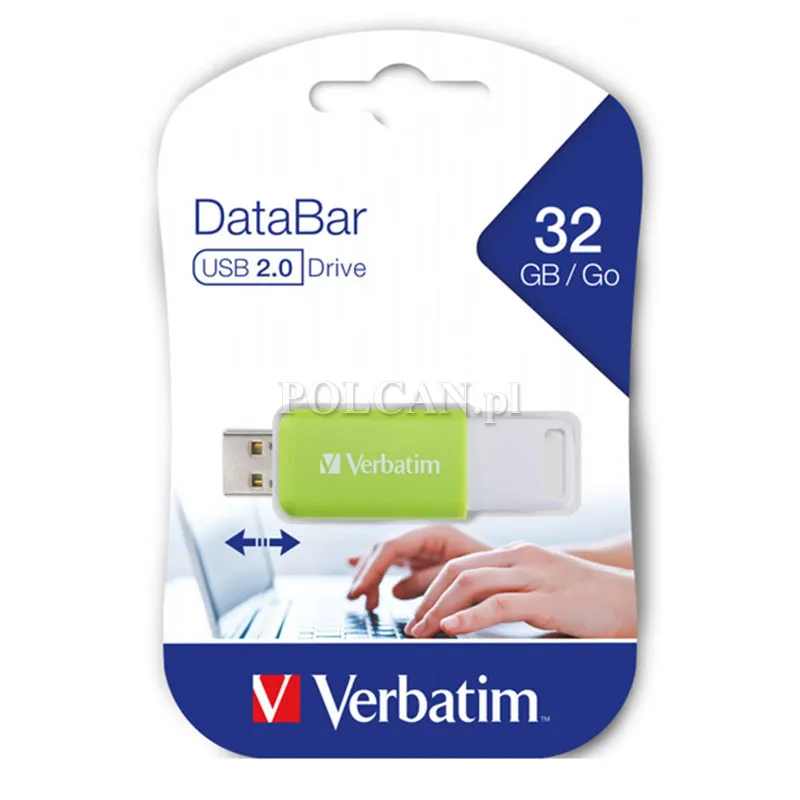 Verbatim pendrive DataBar USB 2.0 | 32GB | zielony 49454