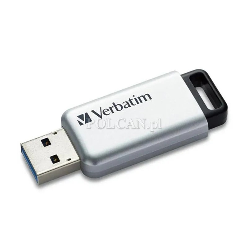 Verbatim pendrive Secure Pro USB 3.2 Gen 1 | szyfr. AES 256-bit | 64GB | srebrny 98666