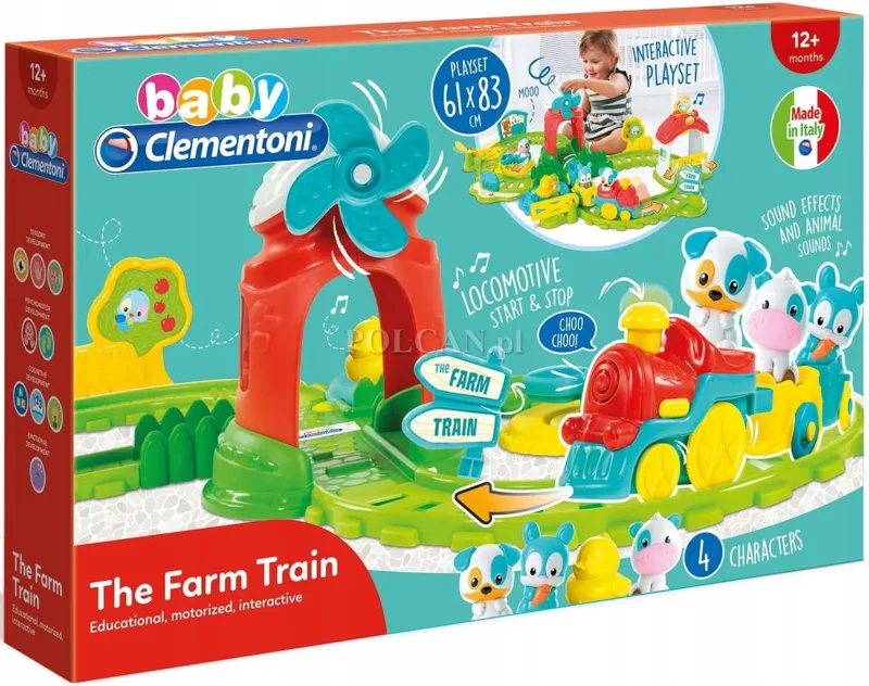 Clementoni Klocki Poci�g farmera 12 m + CL_17391