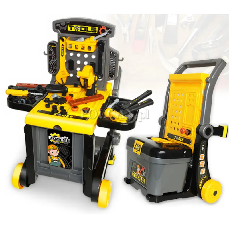 Zestaw narzędzi szaro-żółty stolik/wózek IT-A1104457B