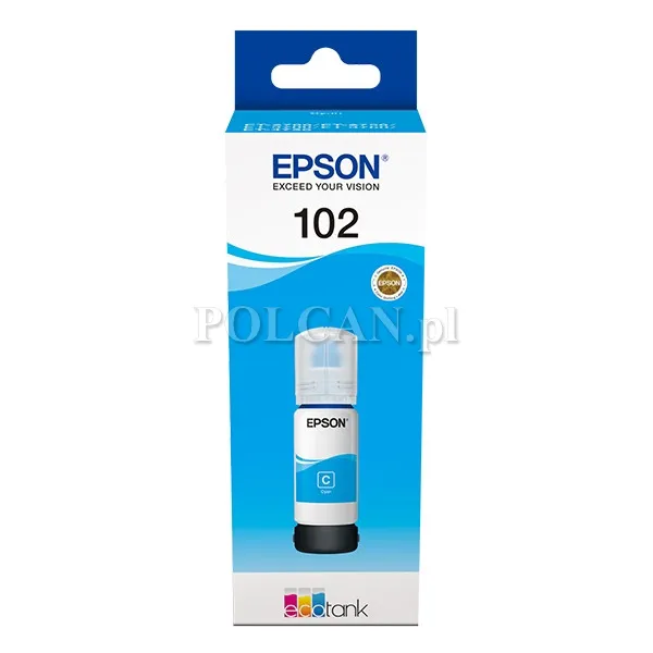 Tusz Epson 102 | 6 000str. | cyan C13T03R240