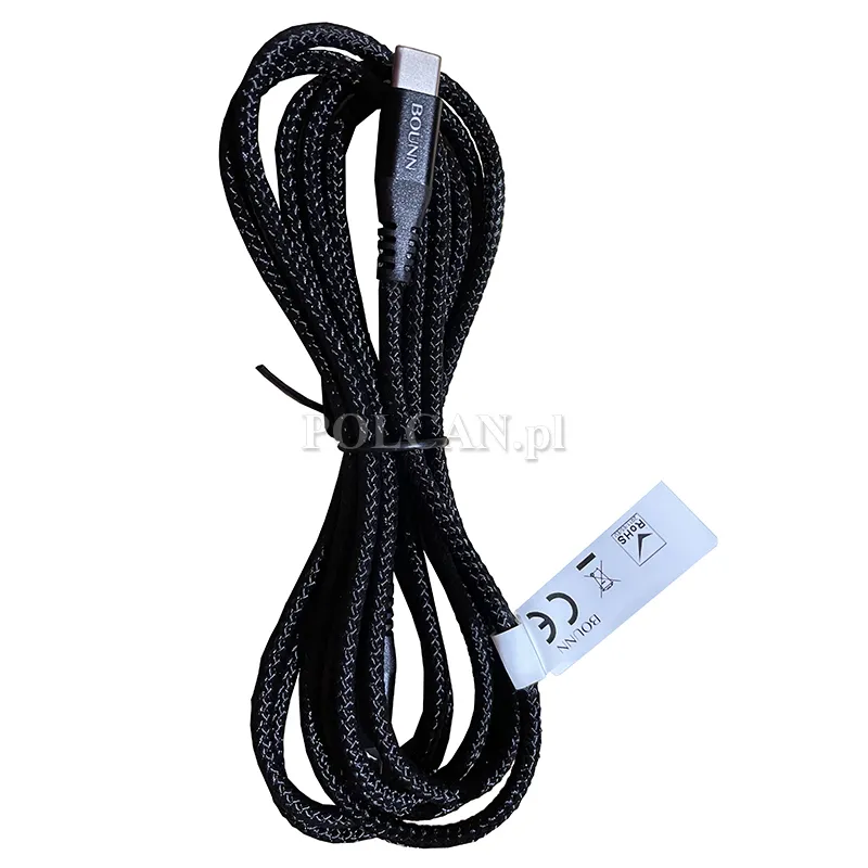 Kabel USB-C szybkie ładowanie | 1m | PD60W 2x USB-C | mocny oplot BUCG021