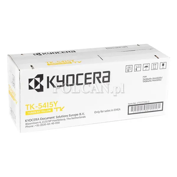 Toner Kyocera TK-5415Y do TASKalfa PA4500ci, MA4500ci| 13 000 str. | yellow TK-5415Y