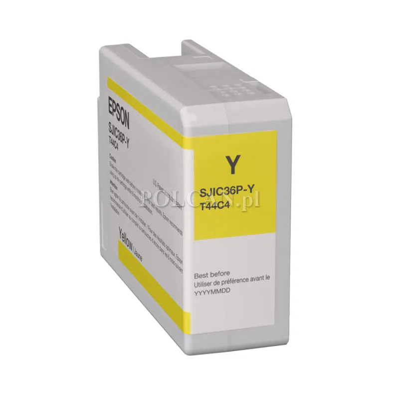 Tusz  Epson SJIC36P(Y)  | 80ml | yellow C13T44C440