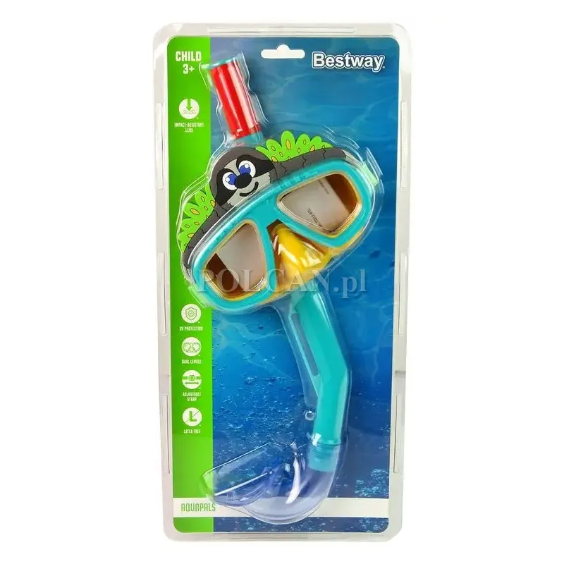 BESTWAYMaska do nurkowania niebieska LE_9534