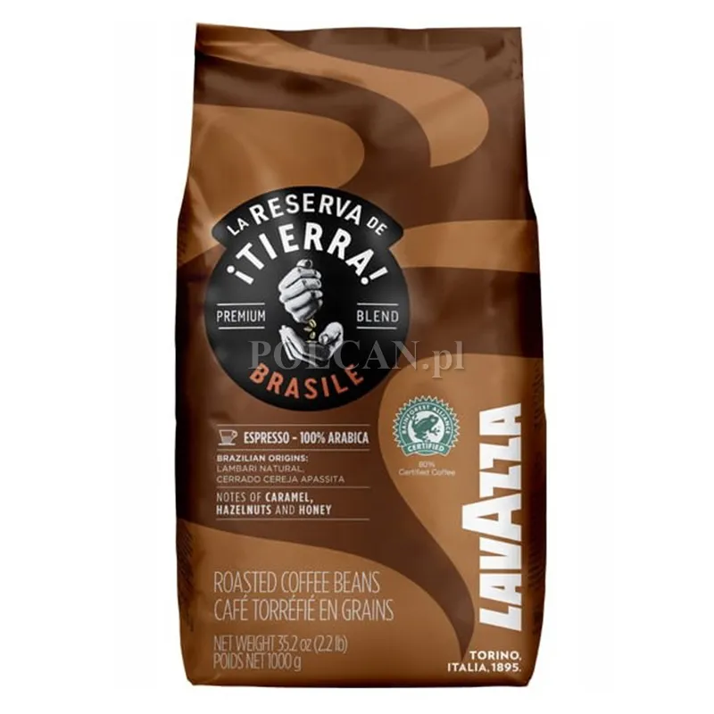 Kawa Lavazza Tierra Brasile Espresso | 1 kg | Ziarnista | karton 6 szt. LAVTIERBRAZESP1KG