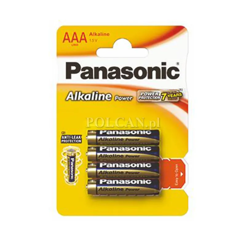 Baterie Panasonic alkaliczne AAA LR03/4BP | 4szt. LR03/4BP