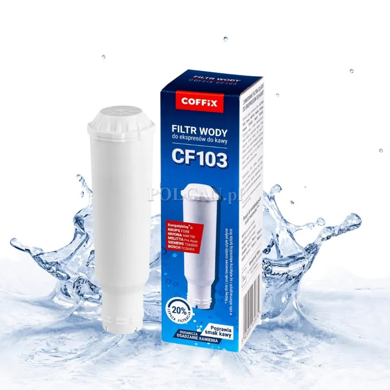 Filtr wody do ekspresu ciśnieniowego Coffix CF103 KOMPATY Z MELITTA NIVONA KRUPS CF103