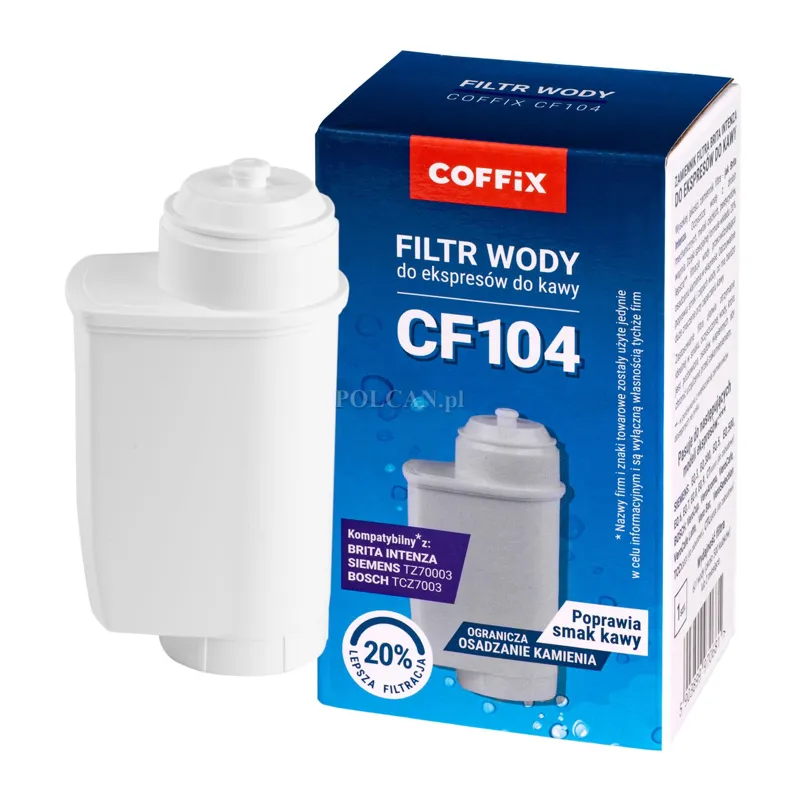 Filtr wody do ekspresu ciśnieniowego Coffix CF104 KOMPATYBILNY Z SIEMENS, BOSCH CF104