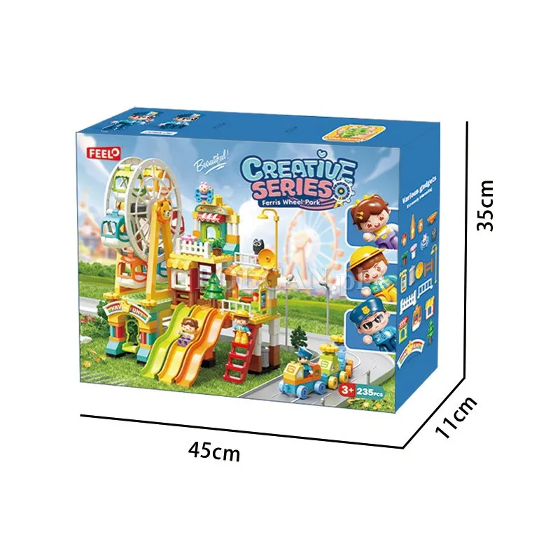 Klocki konstrukcyjne park rozrywki diabelski m�yn 235 element�w FL42008