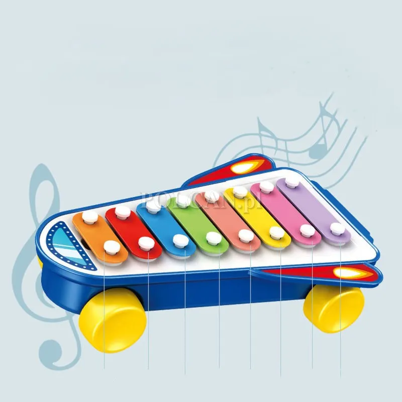 Cymbałki Rakieta Kosmiczna dla dzieci Granatowa HE8040_B