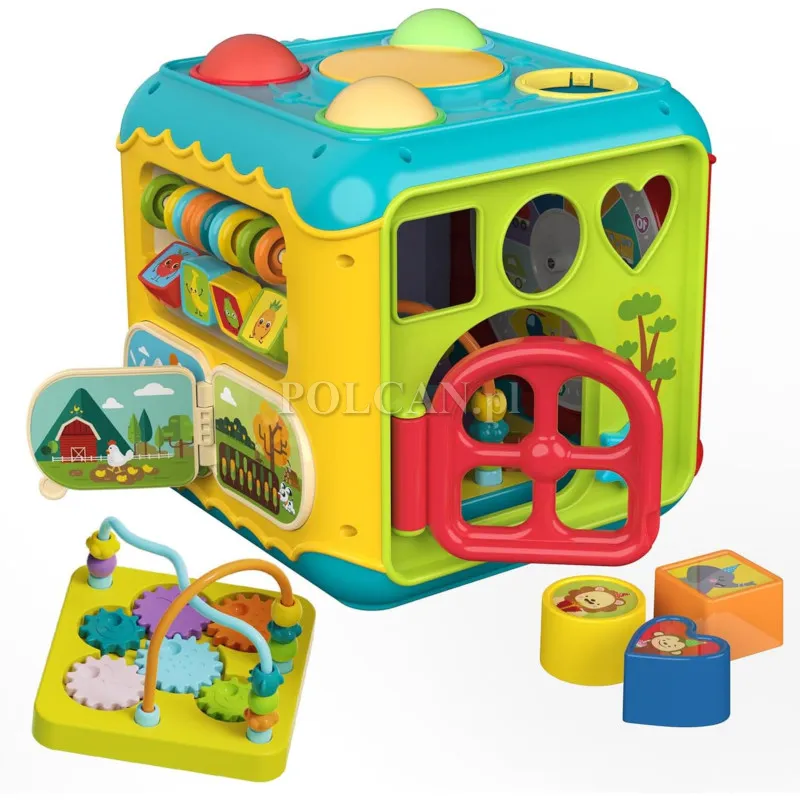 Kostka Edukacyjna Interaktywna Sorter 6w1 HE0533