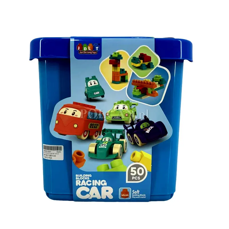 Miękkie klocki samochody 50 elementów JM2312231