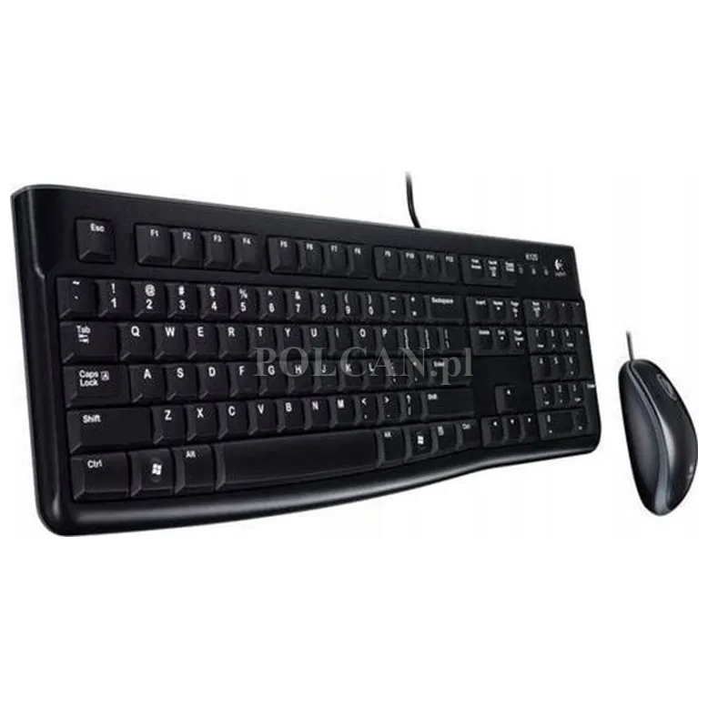 Logitech zestaw klawiatura + mysz MK120 optyczna | USB | przewodowa czarny 920-002562