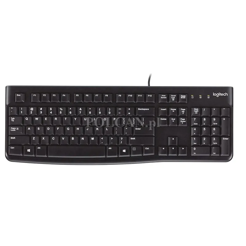 Logitech klawiatura K120 | przewodowa | USB | black 920-002508
