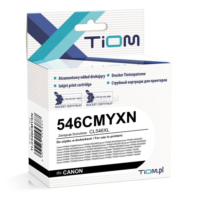 Tusz Tiom do Canon 546CMYXN | 8288B001 CL546XL | 340 str. | black TI-C546CMYXN