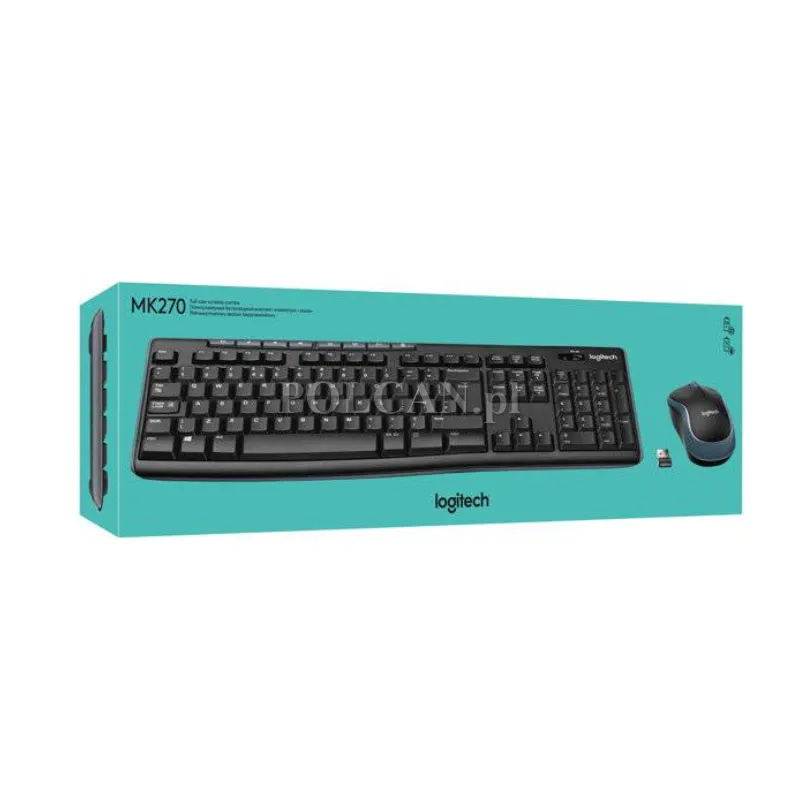 Logitech zestaw klawiatura + mysz MK270 | USB | bezprzewodowa 920-004509
