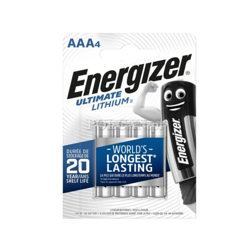Bateria Energizer Ultimate L92/AAA/4 szt. LR03 R03 1,5V 7638900273267