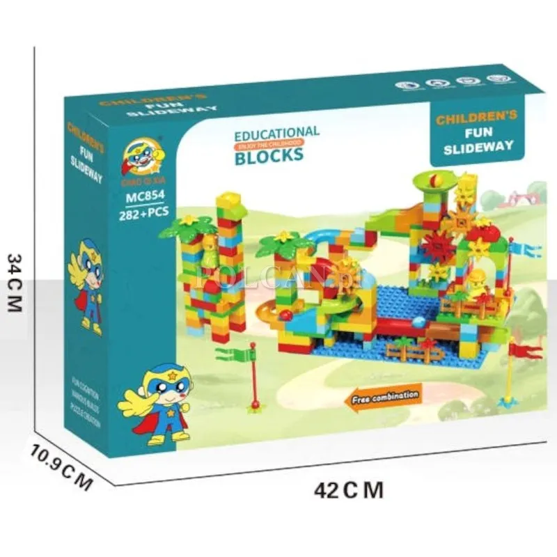 Tor z klock�w XXL zestaw 282 el. 3 lata+ BY889854