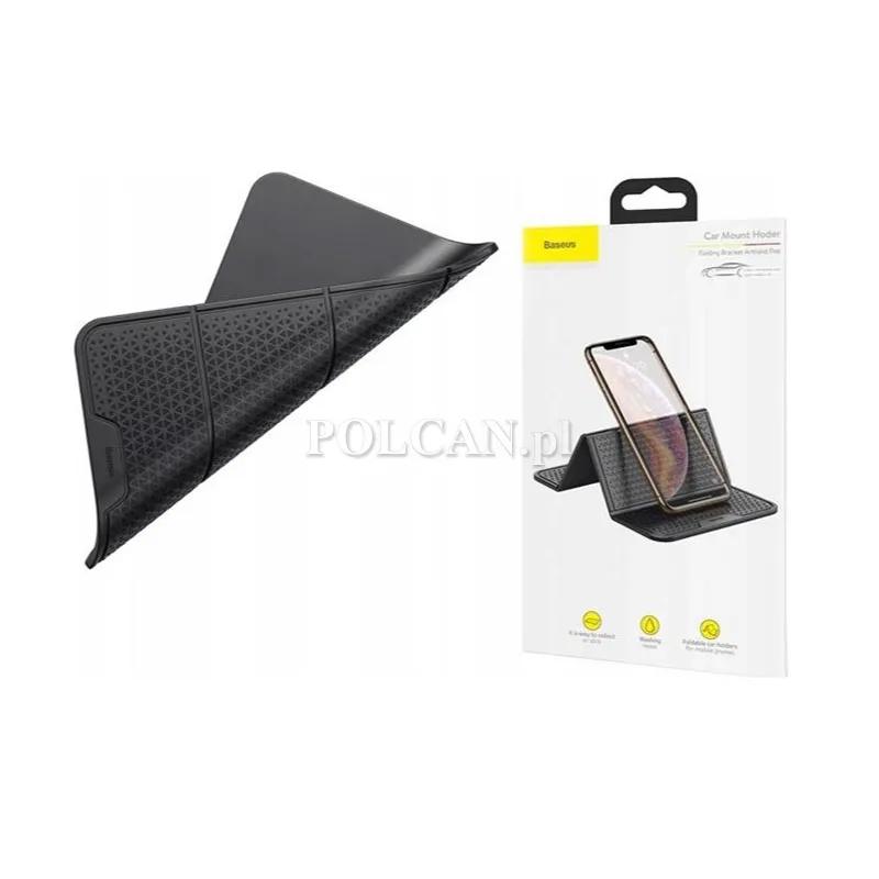 Baseus podk�adka �elowa uchwyt gel pad | czarny SUWNT-01