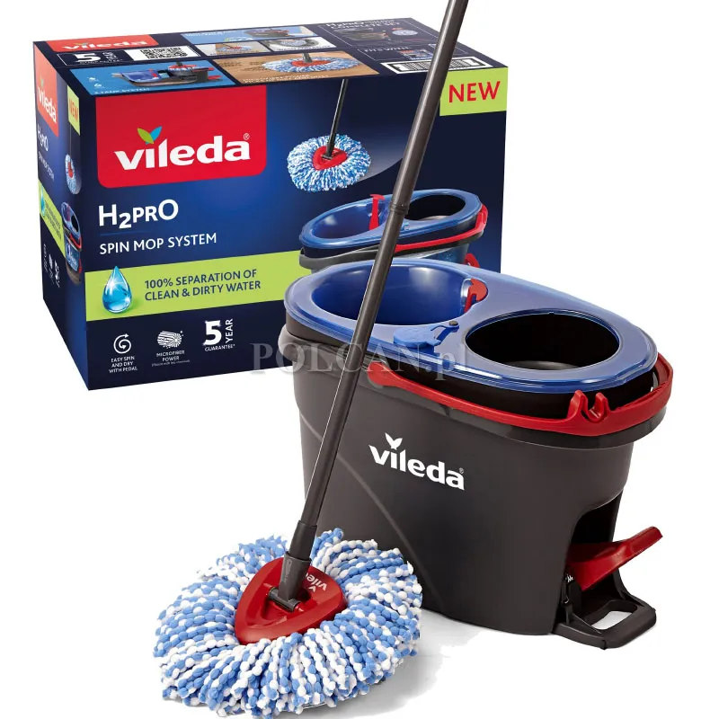 Vileda Mop obrotowy TURBO 254237 zestaw H2PRO  VILMOPH2PROTURBO