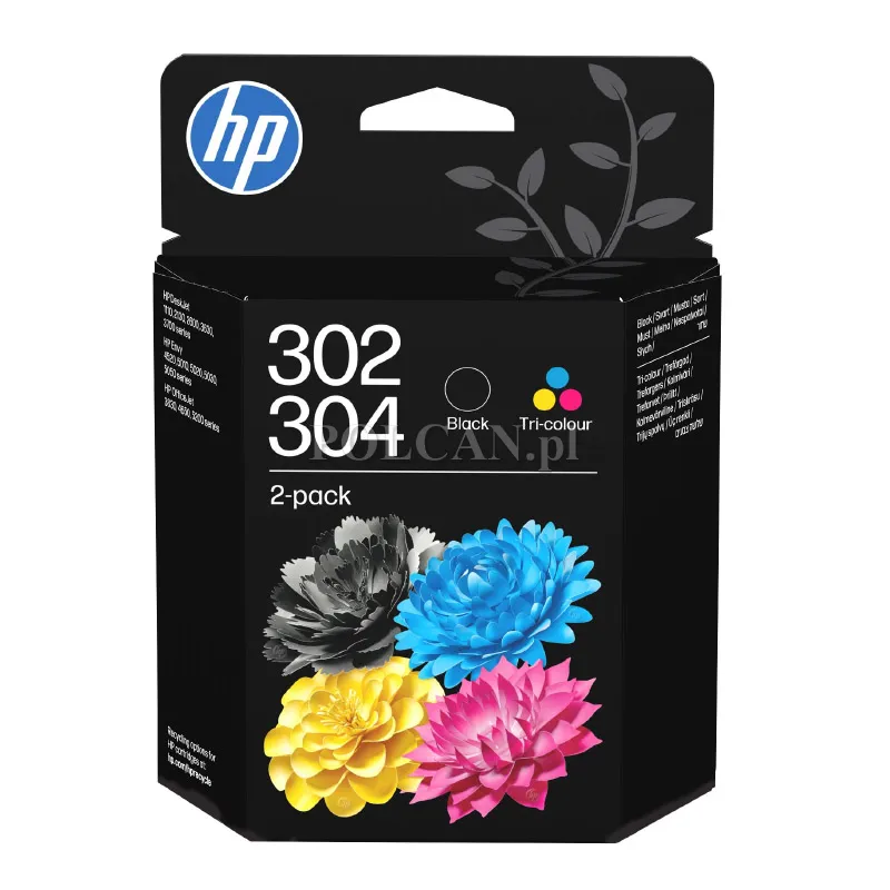 Tusz HP 2-Pack 302/304 | black + tri-color B82L1AE
