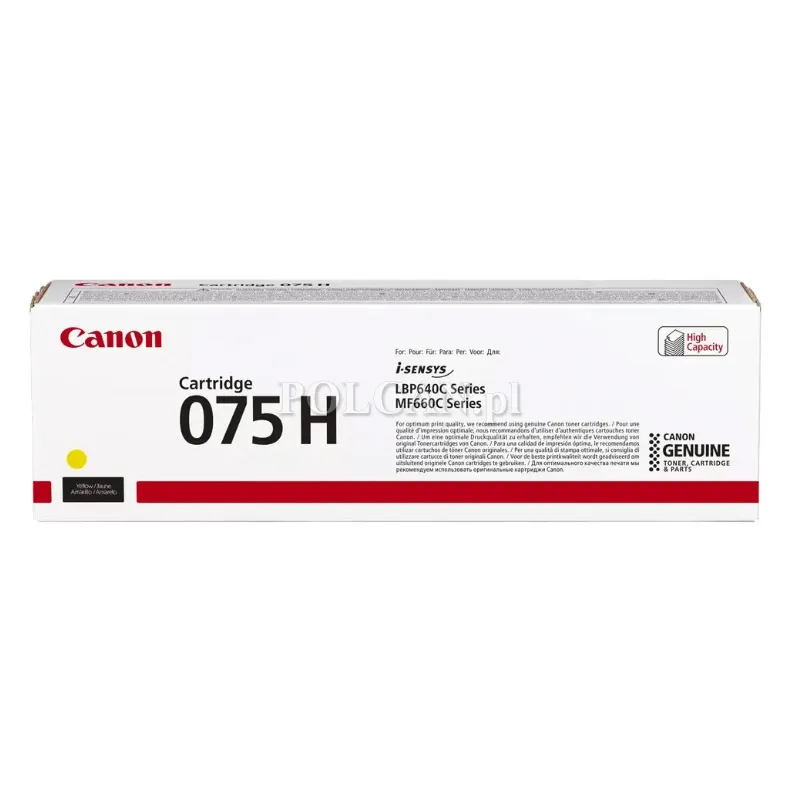 Toner Canon CRG-075HY do i-SENSYS MF667Cx | 2 500 str.| Yellow | high capacity 6366C002