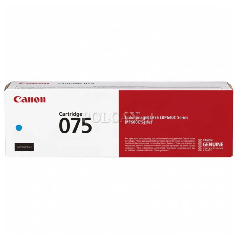 Toner Canon CRG-075C do i-SENSYS MF667Cx | 1 300 str.| Cyan | 6364C002