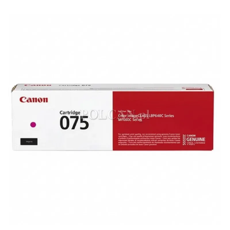 Toner Canon CRG-075M do i-SENSYS MF667Cx | 1 300 str.| Magenta | 6363C002