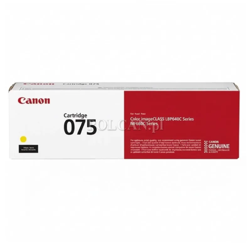 Toner Canon CRG-075Y do i-SENSYS MF667Cx | 1 300 str.| Yellow | 6362C002