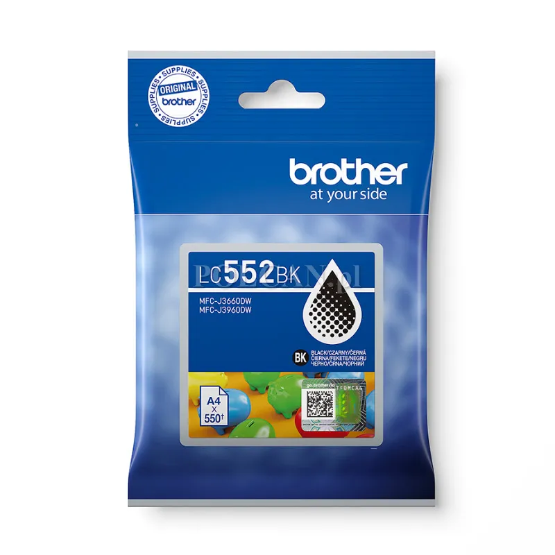 Tusz Brother do MFC-J3960DW/MFC-J3660DW | 550 str. | black LC552BK