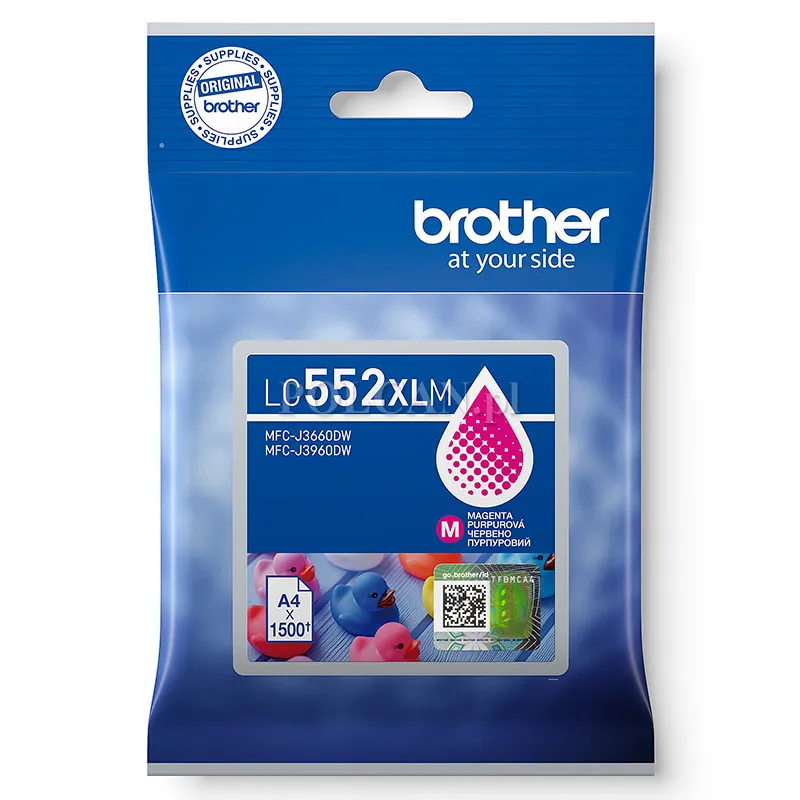 Tusz Brother do MFC-J3960DW/MFC-J3660DW | 1 500 str. | magenta LC552XLM