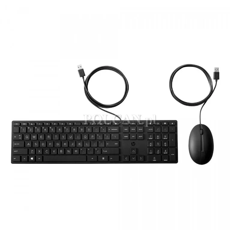 HP zestaw klawiatura + mysz 320MK | USB | przewodowa  9SR36UT
