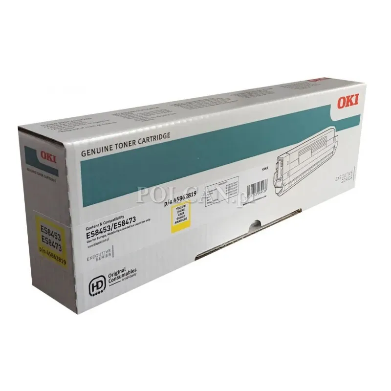 Toner Oki do ES8453MFP/ES8473MFP | 10 000 str. | yellow 45862819
