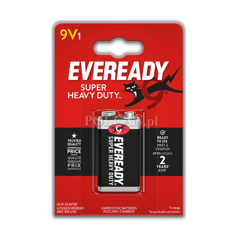 Bateria Eveready Heavy Duty 9V Cynkowo-W�glowa / 1 szt. 7638900227543