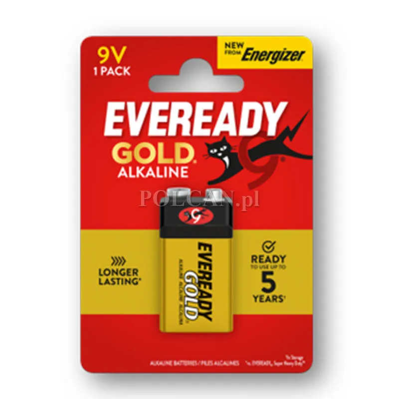 Bateria Eveready Gold Alkaline 9V Alkaiczna / 1 szt. 7638900205961