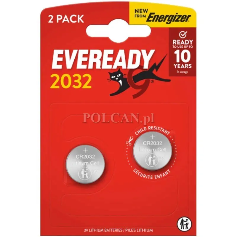 Bateria Eveready CR2032/2BP 3V Litowa / 2 szt. 7638900457100