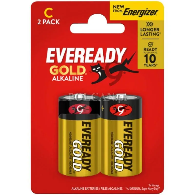 Bateria Eveready LR14/2BP Gold Alkaline 1,5V Alkaiczna / 2 szt. 7638900205947