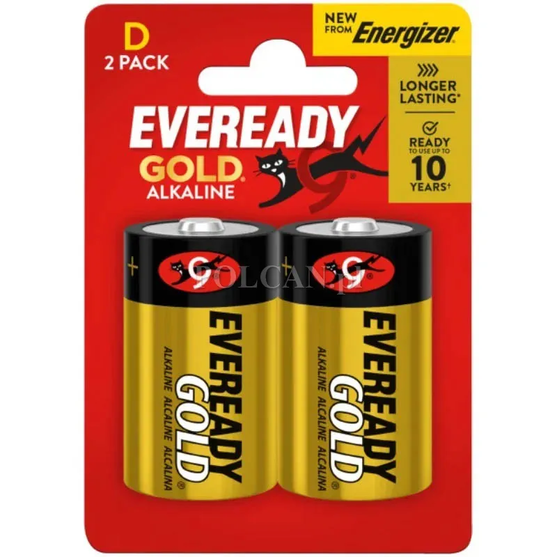 Bateria Eveready LR20/2BP Gold Alkaline 1,5V Alkaiczna / 2 szt. 7638900205954