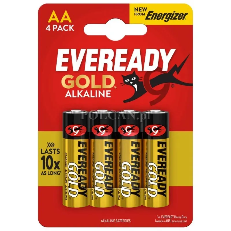 Bateria Eveready LR6/4BP Gold Alkaline 1,5V Alkaiczna / 4 szt. 7638900205916