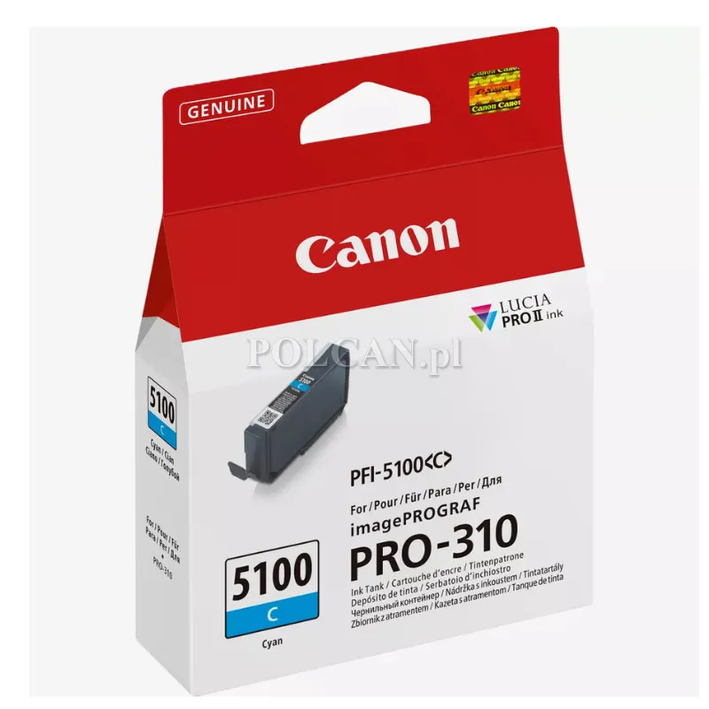 Tusz Canon PFI-5100 C | 14,4ml | cyan 6953C001