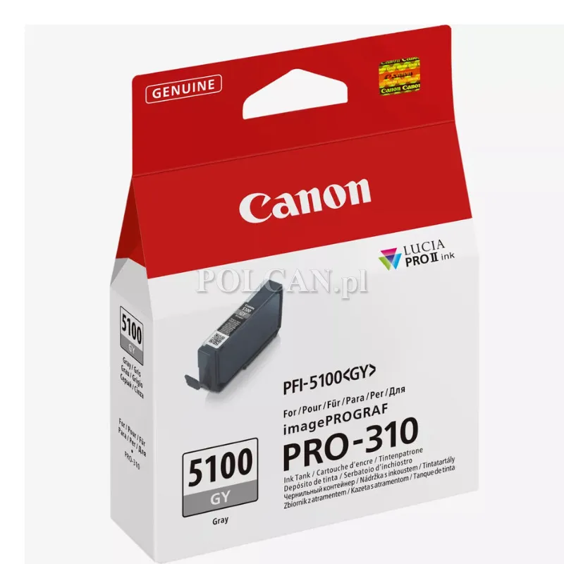 Tusz Canon PFI-5100 GY | 14,4ml | grey 6959C001